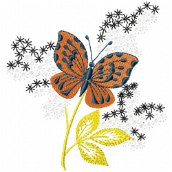 Butterfly Embroidery Design 5